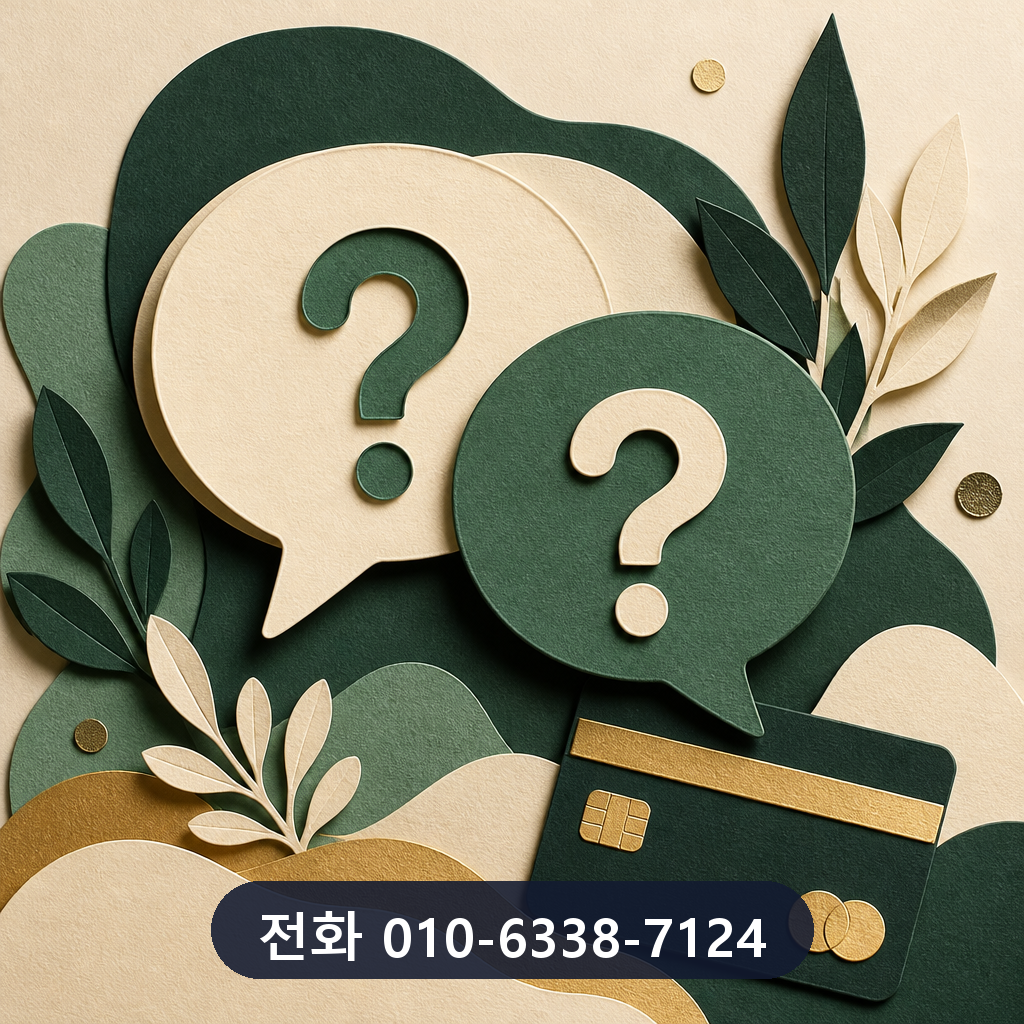 카드 한도 현금화 자주 묻는 질문 이미지